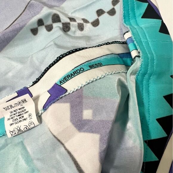 Retro 60s Shift Dress Size 6 Mediterranean Italian Designer Averado Bessi - Picture 9 of 12